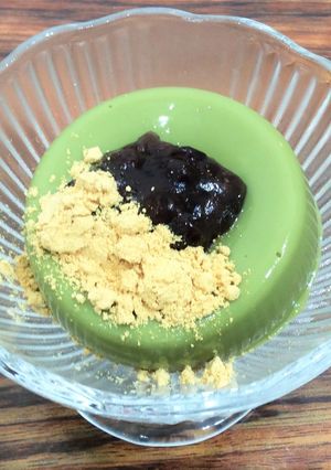 冷やしてぷるん♪抹茶甘酒葛プリン-レシピのメイン写真