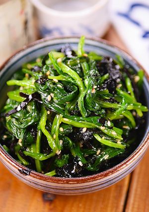 ほうれん草と海苔と塩昆布の☆和風ナムル🤭🥬-レシピのメイン写真