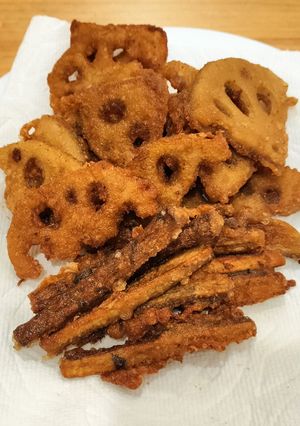 味付き衣で！ごぼうとれんこんの唐揚げ-レシピのメイン写真