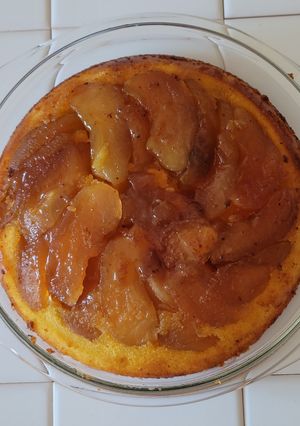 オーブン＆鍋不要！タタン風簡単林檎ケーキ-レシピのメイン写真