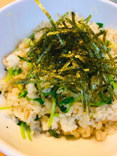 豆苗とちりめんじゃこのチャーハン-レシピのメイン写真