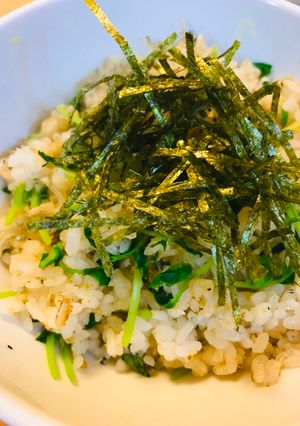 豆苗とちりめんじゃこのチャーハン-レシピのメイン写真