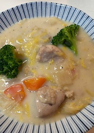チキンと白菜のクリームシチュー-レシピのメイン写真