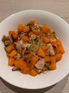 ご飯が進む!鶏肉・人参・椎茸の煮物-レシピのメイン写真