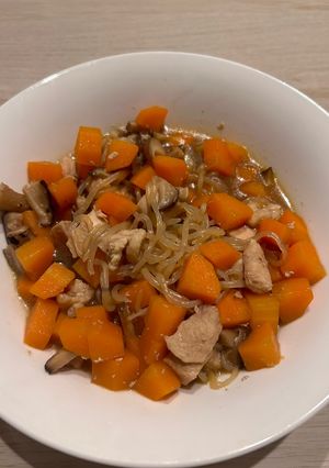 ご飯が進む！鶏肉・人参・椎茸の煮物-レシピのメイン写真