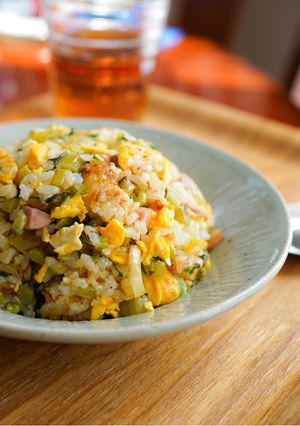 野沢菜チャーハン-レシピのメイン写真
