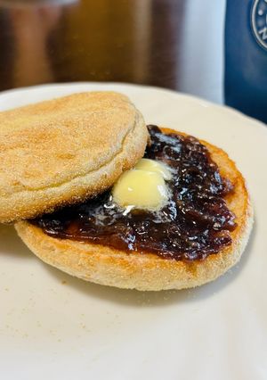 イングリッシュマフィンのあんバターサンド-レシピのメイン写真