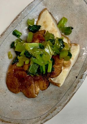 椎茸焼き　刻み小松菜のせ-レシピのメイン写真