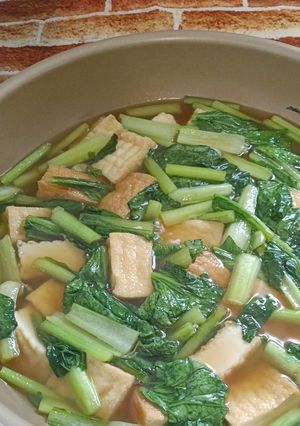 小松菜と厚揚げの煮物-レシピのメイン写真