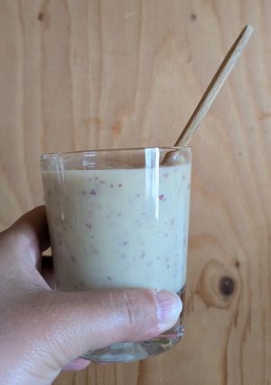 ふかし芋と牛乳のどっしりスムージー-レシピのメイン写真
