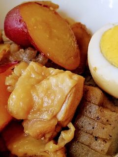 ◆秋和食♡鶏とさつまいものほっこり煮物◆-レシピのメイン写真