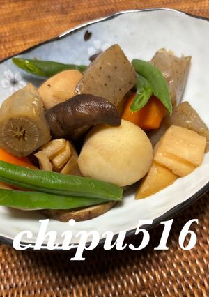 簡単　残った根菜で肉なし味わい筑前煮-レシピのメイン写真
