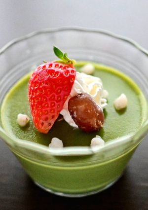 蕎麦の実入り抹茶プリン-レシピのメイン写真