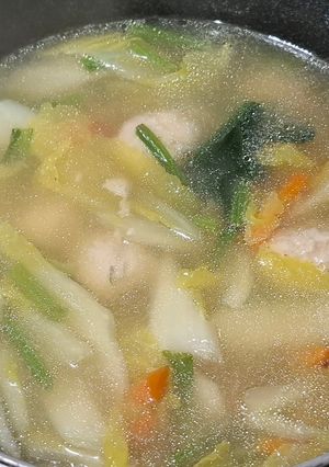 鶏団子と野菜の味噌スープ-レシピのメイン写真