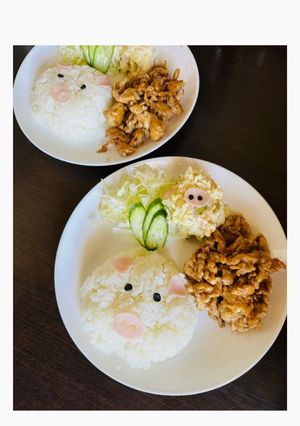 ブーちゃんプレート-レシピのメイン写真
