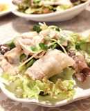 簡単ご馳走豚しゃぶサラダ！にんにくポン酢