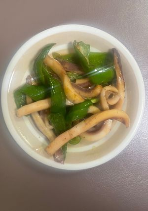 柔らか焼きイカとピーマンとダシダで炒め物-レシピのメイン写真