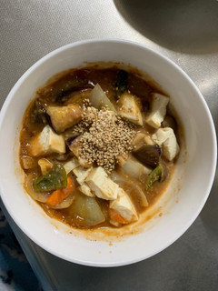 肉無豆腐コク旨クリーミー麻婆味野菜炒め-レシピのメイン写真