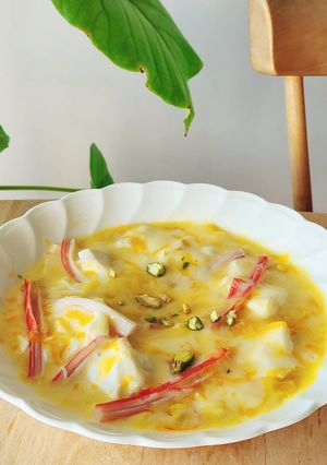 レンジ3分朝食♪ザクザクとろ～り彩り豆腐-レシピのメイン写真