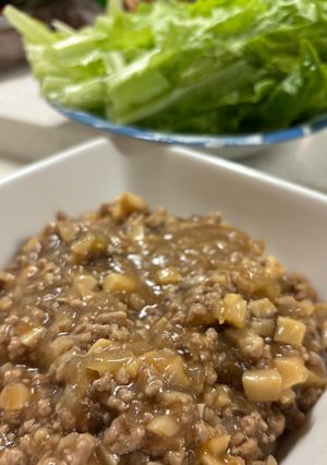 豚ひき肉と竹の子の中華あん♡レタス包み-レシピのメイン写真