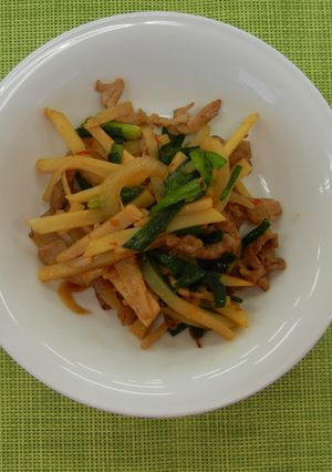 じゃが芋と豚肉の中華炒め-レシピのメイン写真