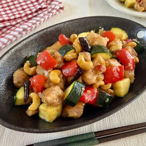 お家で本格！ズッキーニ入りクンパオチキン