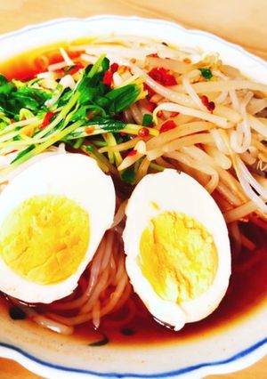 糸こんにゃくの温麺　ダイエット食-レシピのメイン写真