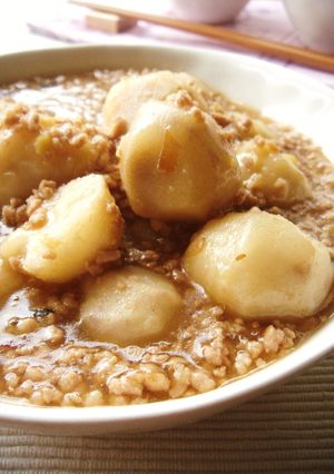 カツオがきいた、里芋のそぼろ煮-レシピのメイン写真