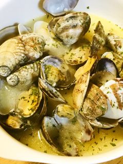 アサリの白ワイン蒸し●レモン汁しあげ-レシピのメイン写真