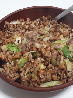 パパっと納豆とひき肉丼-レシピのメイン写真