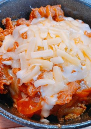 一人暮らし男のケチャップ牛丼-レシピのメイン写真