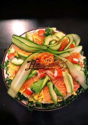 簡単！だけどキレイな寿司ケーキ-レシピのメイン写真