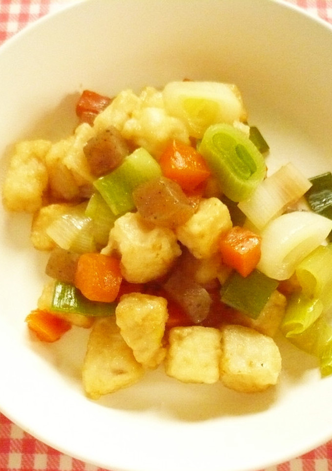 まぐろと長ねぎの揚げ煮・保育園給食-レシピのメイン写真