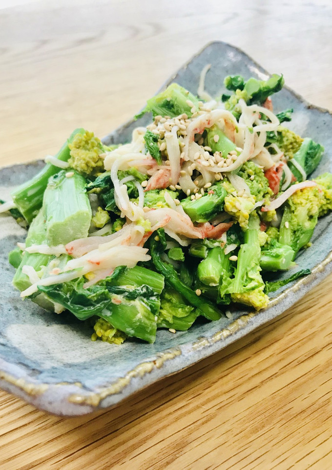 菜の花☆カニかまのわさびマヨ和え-レシピのメイン写真