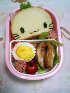 キャラ弁☆楽々ネコサンド-レシピのメイン写真