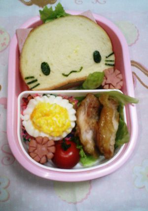 キャラ弁☆楽々ネコサンド-レシピのメイン写真