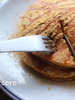 mとろふわ。きな粉パンケーキ-レシピのメイン写真