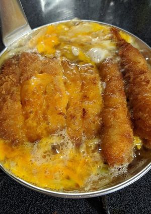 カツ丼♡豚カツ＋エビフライ　-レシピのメイン写真