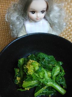 リカちゃん♡菜の花の辛子醤油和え-レシピのメイン写真