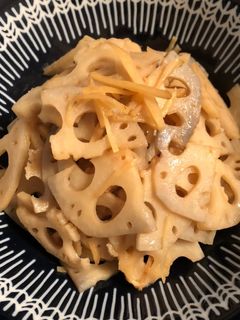 レンコン生姜の甘酢きんぴら-レシピのメイン写真