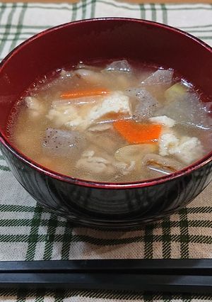 具だくさんで温まる☆簡単けんちん汁-レシピのメイン写真