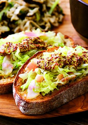 ライ麦パンのオープンサンド-レシピのメイン写真