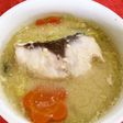 ボラと白菜の豆乳スープ