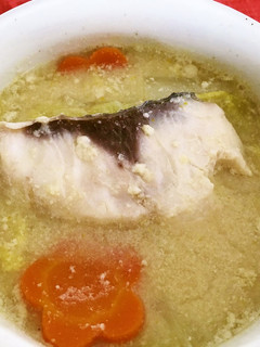 ボラと白菜の豆乳スープ-レシピのメイン写真