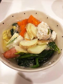 じゃがいも、鶏団子、鶏ガラだし鍋-レシピのメイン写真