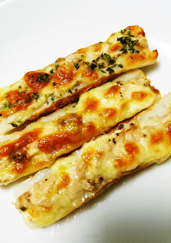 ちくわの３種ツナマヨチーズ焼き-レシピのメイン写真