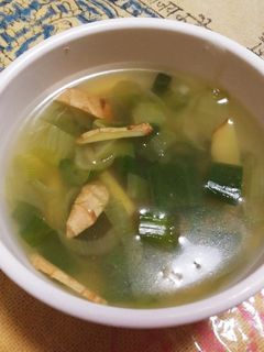 ネギ生姜スープ(簡単)-レシピのメイン写真