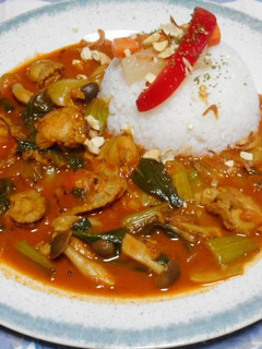 ホタテとチンゲン菜のスパイスカレー-レシピのメイン写真