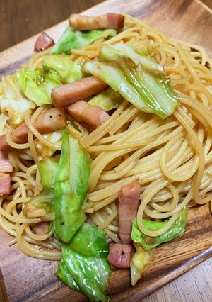 ベーコンとキャベツの和風パスタ-レシピのメイン写真