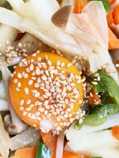 全てレンジカレー風味生姜焼きタコライス風-レシピのメイン写真